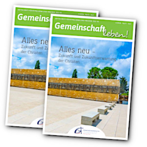 Cover der Ausgabe "Gemeinschaft leben" für die Monate April, Mai und Juni 2026.